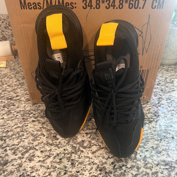 Black and Yellow Clearweather shoes. Only tried on. Brand new with box. - Picture 5 of 7